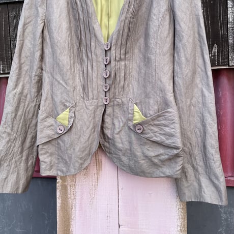 TUCK DESIGN JACKET [S-4854]