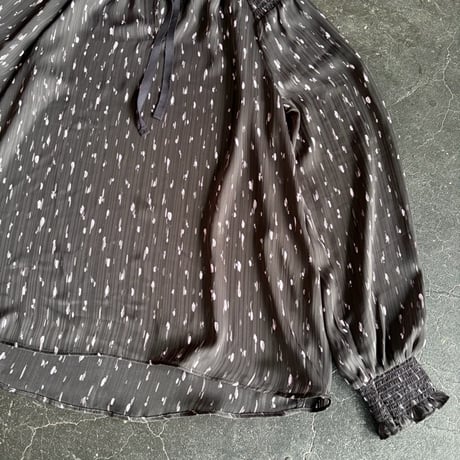 DROP CRINKLE SHEER BLOUSE [S-3596]