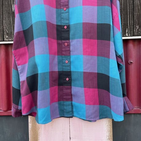 80’S BLOCK CHECK SHIRT [S-7606]