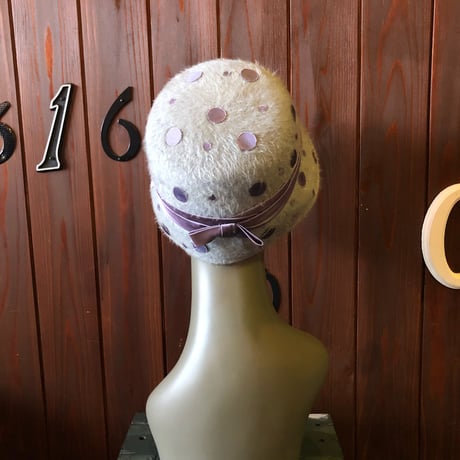 60’S DOT WOOL HAT [S-3027]