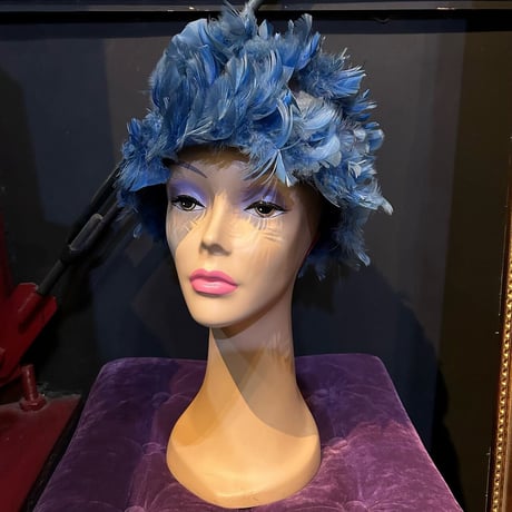 60’S FEATHER DRESS HAT [S-4359]