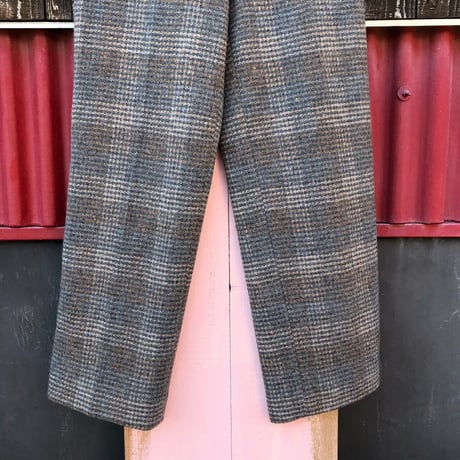 70’S CHECK WOOL PANTS [S-2819]