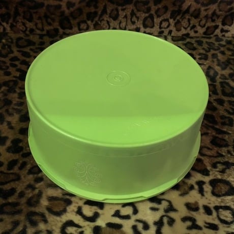 70's "TUPPERWARE" GREEN CANISTER [J-204]