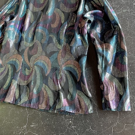 80’S GLITTER SHEER BLOUSE [S-1423]