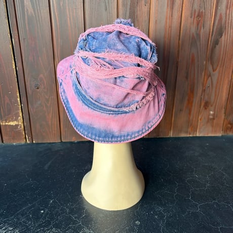 OVERDYE DAMAGE DENIM HAT [S-4134]