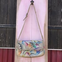 PAINT LEATHER SHOULDER BAG [HP-0688]