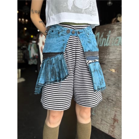DYED PLEATS SKIRT BELT [S-4372]