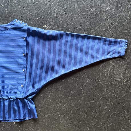 70～80’S BORDER DESIGN BLOUSE [S-2757]