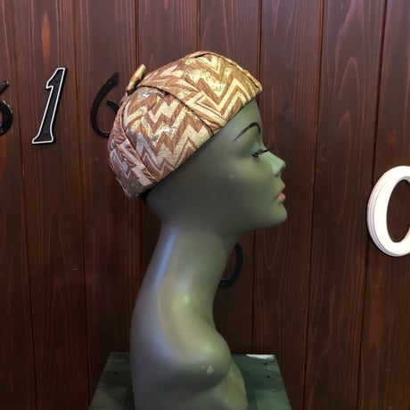 60’S FABRIC TOQUE HAT [S-3347]