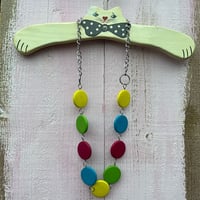 COLORFUL WOOD NECKLACE [S-4511]