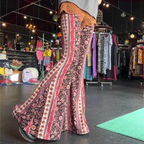 FLOWER FLARE PANTS [S-4131]