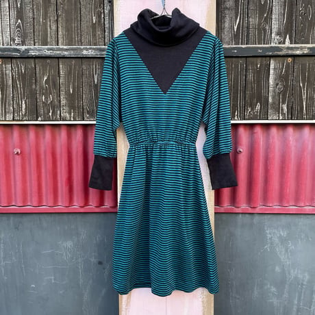 80’S BORDER DESIGN DRESS [S-8915]