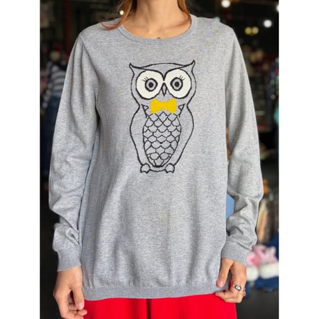 OWL COTTON KNIT [S-2977]