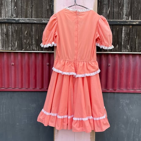 80’S PUFFSLEEVE DRESS [S-1745]