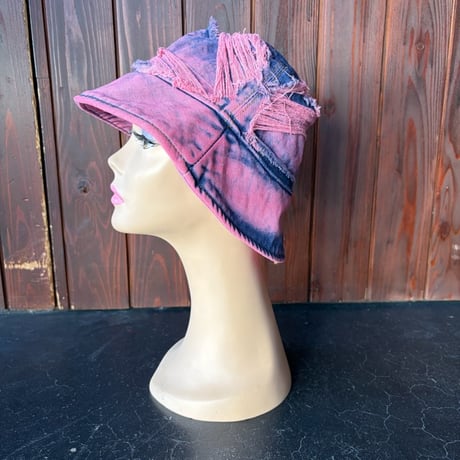 OVERDYE DAMAGE DENIM HAT [S-4134]