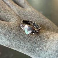 SILVER 925 HEART MOTIF RING [S-4316]