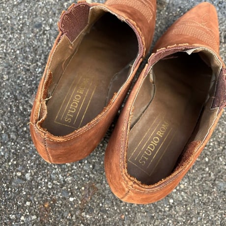 SUEDE WESTERN BOOTIE 23.5㎝ [S-4261]