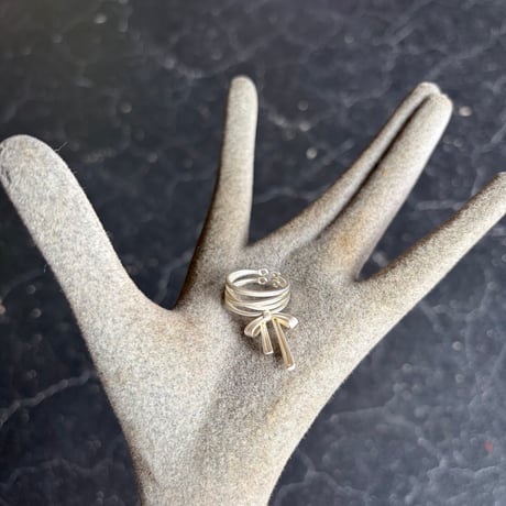 SILVER 925 RIBBON RING [S-4337]