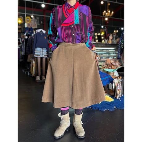 70’S CORDUROY FLARE SKIRT [S-1663]