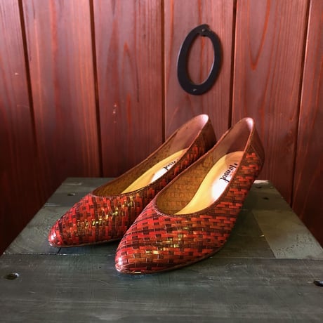 LEATHER DESIGN PUMPS 23.0cm[S-3179]