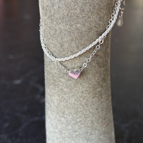 SILVER 925 HEART BRECERET [S-4075]