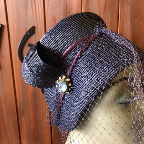 60’S TULLE DESIGN SUMMER HAT [HP-0181]