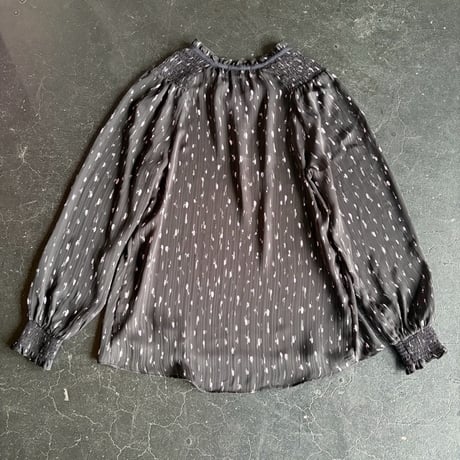 DROP CRINKLE SHEER BLOUSE [S-3596]