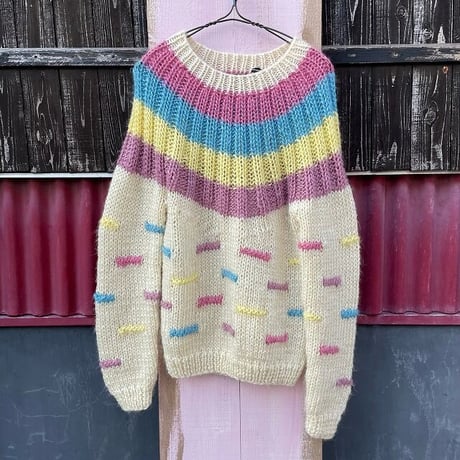 80’S COLOR DESIGN KNIT [S-0437]