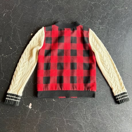 CHECK×KNIT JACKET [S-2286]