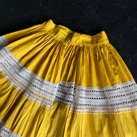 50-60'S MEXICAN LACE SKIRT APRON [S-4400]