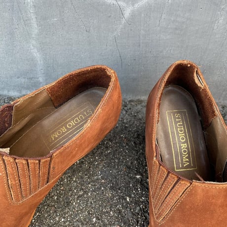 SUEDE WESTERN BOOTIE 23.5㎝ [S-4261]