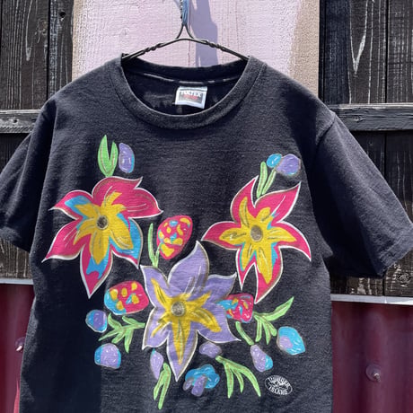80-90'S FLOWER PRINT TEE [S-2041]