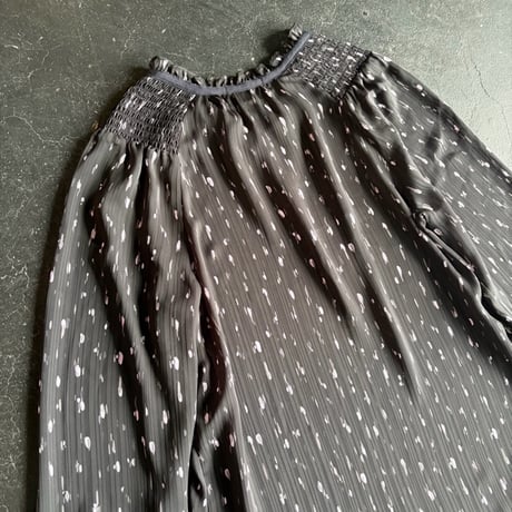 DROP CRINKLE SHEER BLOUSE [S-3596]