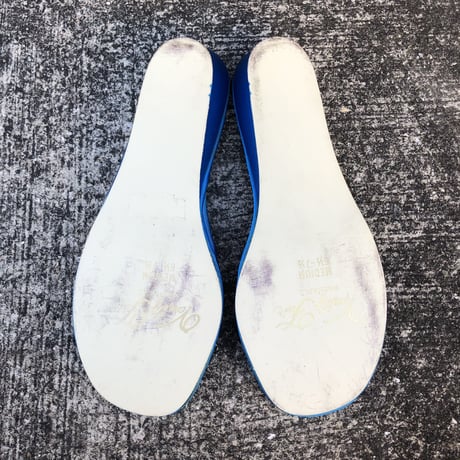 60’S RIBBON DESIGN ROOM SHOES 23.5-24.5cm [S-4404]
