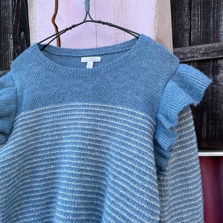 BORDER FRILL KNIT [S-0880]