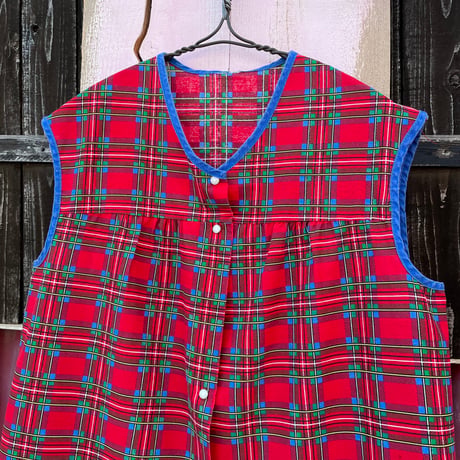 80’S CHECK VEST [S-3932]