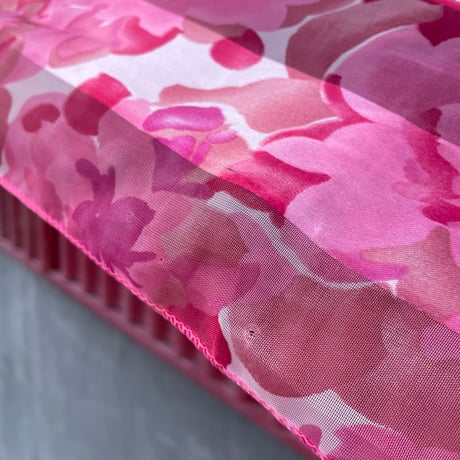 PINK FLOWER SCARF [S-1833]