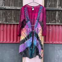 INDIA EMBROIDERY DYED GOWN [S-2446]