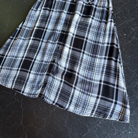 CHECK SHIRT DRESS [S-4411]