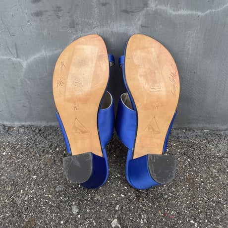 BLUE HEEL SANDAL 23.0cm [S-6402]