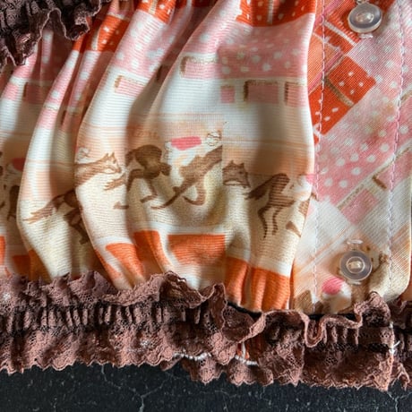 70’S FABRIC BARE TOPS [S-3977]