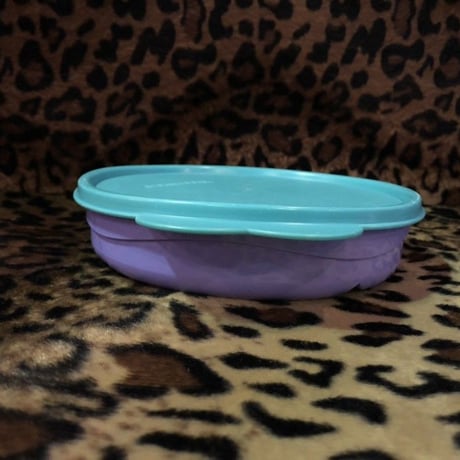 "TUPPERWARE" GREEN×PURPLE CANISTER[J-271]