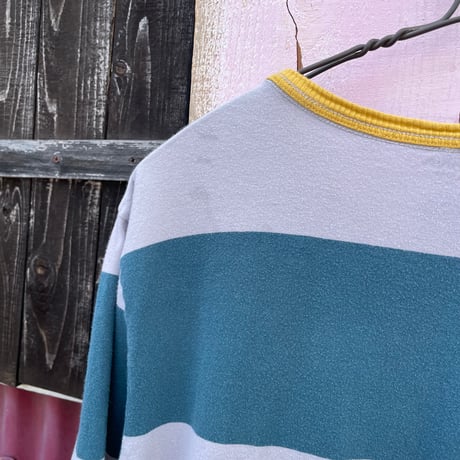 BORDER COTTON T-SHIRT [S-0010]