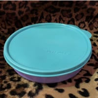"TUPPERWARE" GREEN×PURPLE CANISTER[J-270]