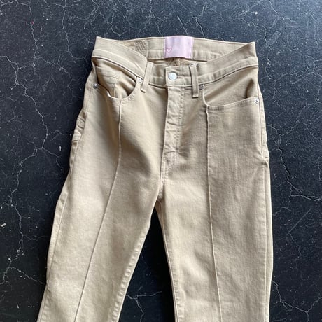 BACK STAR FLARE STRETCH PANTS [S-3862]