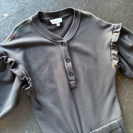 FRILL SWEAT JUMP SUIT [S-4044]