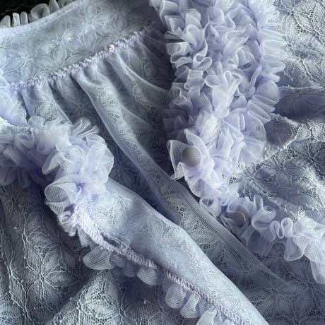 60’S FLOWER LACE GOWN [S-4081]