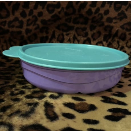 "TUPPERWARE" GREEN×PURPLE CANISTER [J-269]