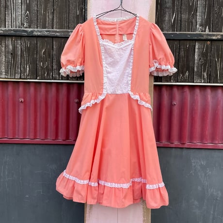 80’S PUFFSLEEVE DRESS [S-1745]