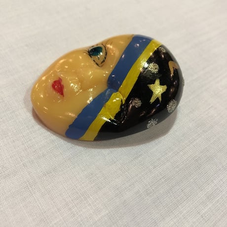 FACE BROOCH [S-2171]